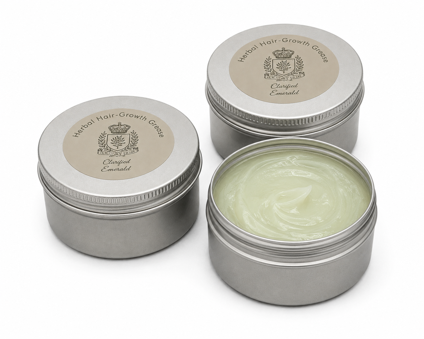 Clarified Emerald Herbal Hair-Growth Grease-Trial Size 2oz.